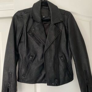 Blank NYC - matte black leather jacket